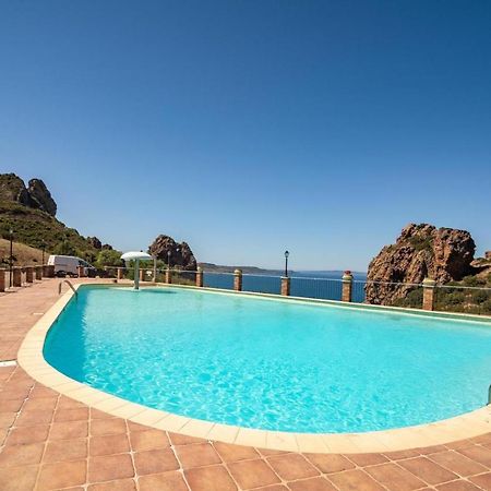 L'Estasi Tanca Piras A Bordo Piscina Con Vista Mare Villa Nebida Bagian luar foto