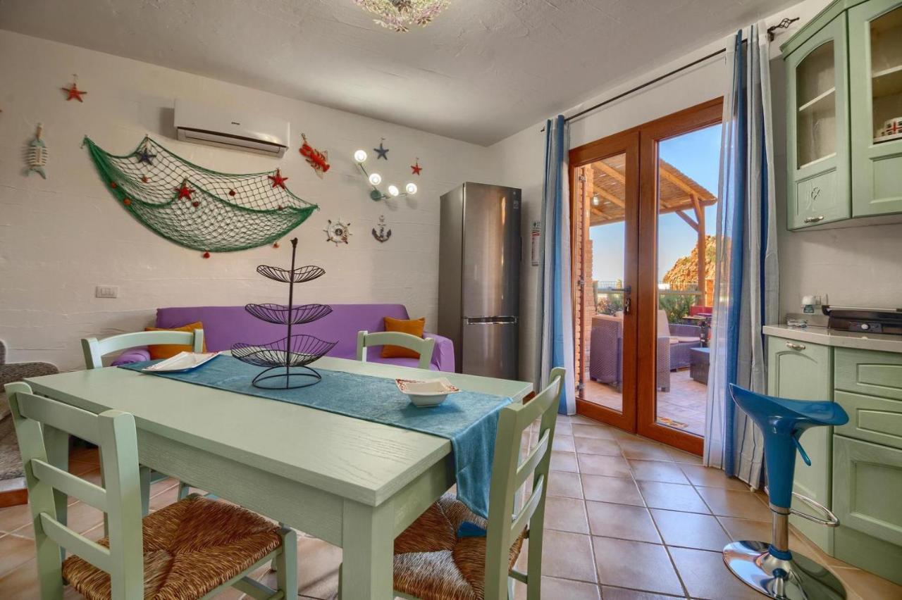 L'Estasi Tanca Piras A Bordo Piscina Con Vista Mare Villa Nebida Bagian luar foto