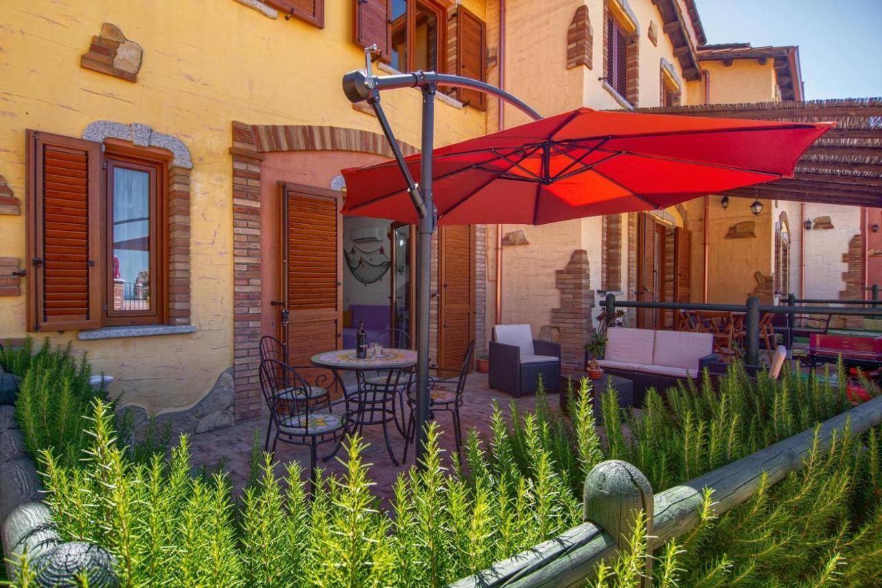 L'Estasi Tanca Piras A Bordo Piscina Con Vista Mare Villa Nebida Bagian luar foto