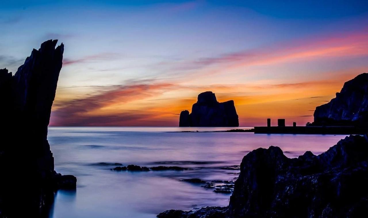 L'Estasi Tanca Piras A Bordo Piscina Con Vista Mare Villa Nebida Bagian luar foto