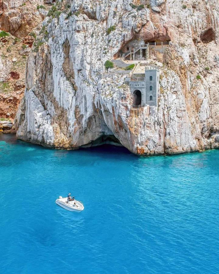 L'Estasi Tanca Piras A Bordo Piscina Con Vista Mare Villa Nebida Bagian luar foto