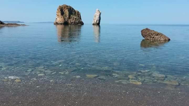 L'Estasi Tanca Piras A Bordo Piscina Con Vista Mare Villa Nebida Bagian luar foto